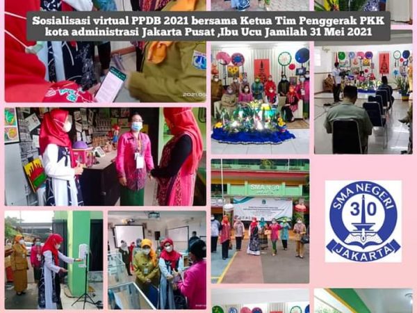 SIMULASI POSKO PPDB SMAN 30 JAKARTA OLEH IBU WALI KOTA JAKARTA PUSAT DAN IBU KASUDIN JAKARTA PUSAT
