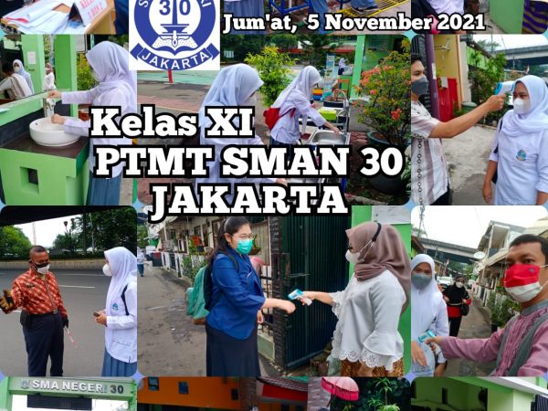 PEMBELAJARAN TATAP MUKA TERBATAS DI SMAN 30 JAKARTA