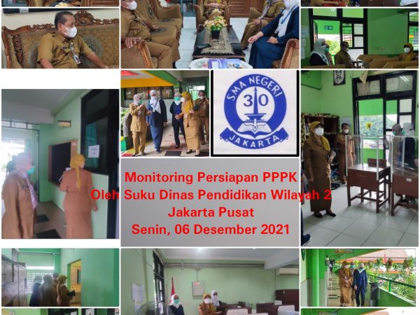 MONITORING PERSIAPAN PPPK OLEH SUKU DINAS PENDIDIKAN WILAYAH 2 JAKARTA PUSAT