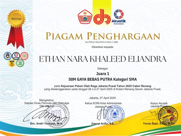 KEJUARAAN PEKAN OLAHRAGA JAKARTA PUSAT TAHUN 2025 CABOR RENANG